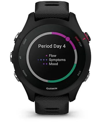 Умные часы Garmin Forerunner 255S Music с белым ремешком