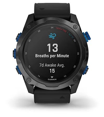 Комплект умные часы Garmin Descent MK2I, титановые с DLC-покрытием и черным ремешком + датчик Descent T1