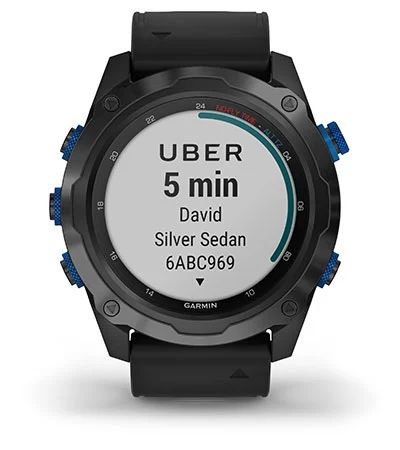 Комплект умные часы Garmin Descent MK2I, титановые с DLC-покрытием и черным ремешком + датчик Descent T1